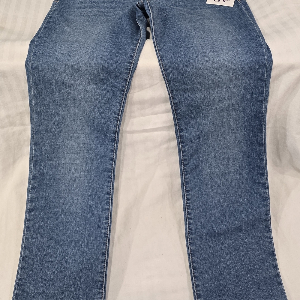 Gloria Vanderbilt Amanda Pull On With Built-in Slimming Panel  Blue Jeans